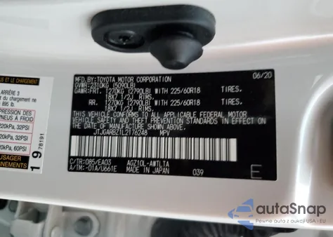 2020 Lexus Nx 300 из США, поврежденный, VIN JTJGARBZ1L2176248